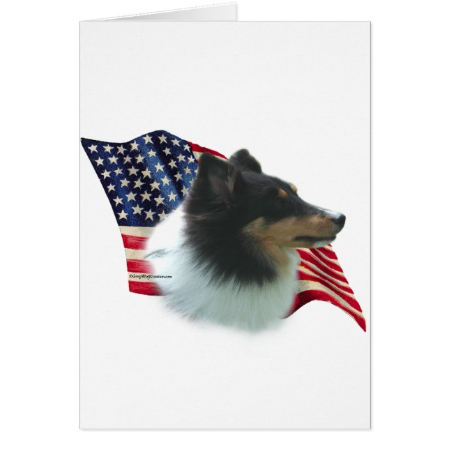 Shetland Sheepdog (tri) Flag (Front)