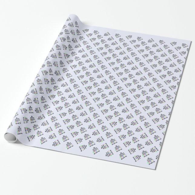 Shetland Sheepdog Walks Design Wrapping Paper (Unrolled)