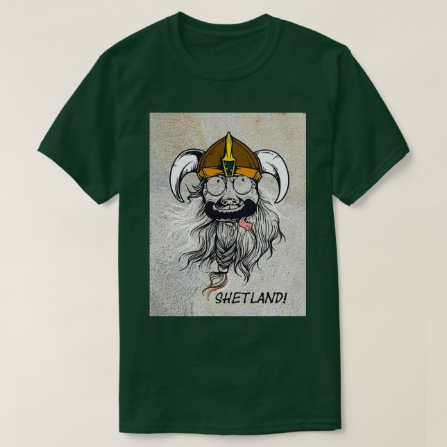 Shetland Viking T-Shirt (Design Front)