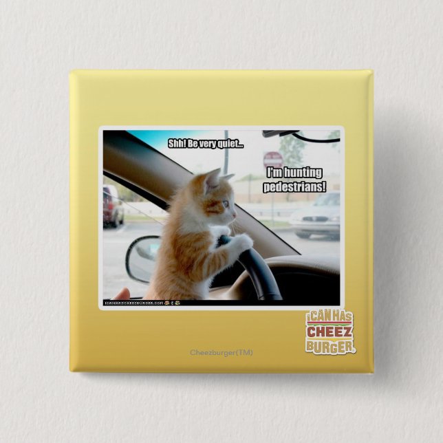 Shh! Be very quiet 15 Cm Square Badge (Front)