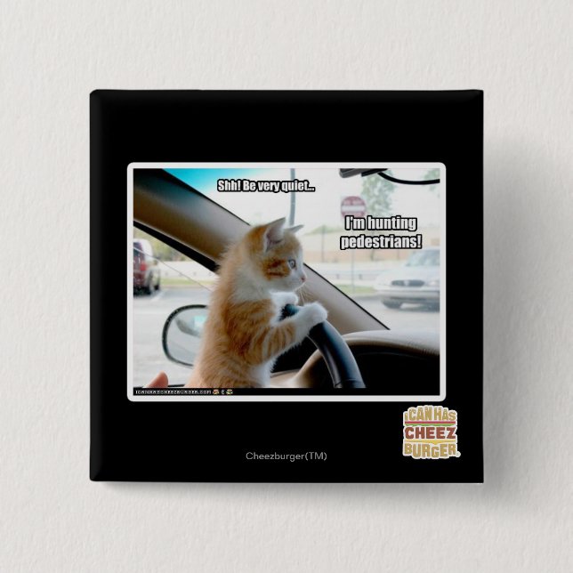 Shh! Be very quiet 15 Cm Square Badge (Front)