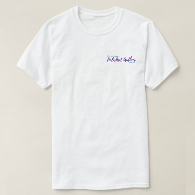 Shh! Characters Talking - Published Author T-Shirt (Design Front)