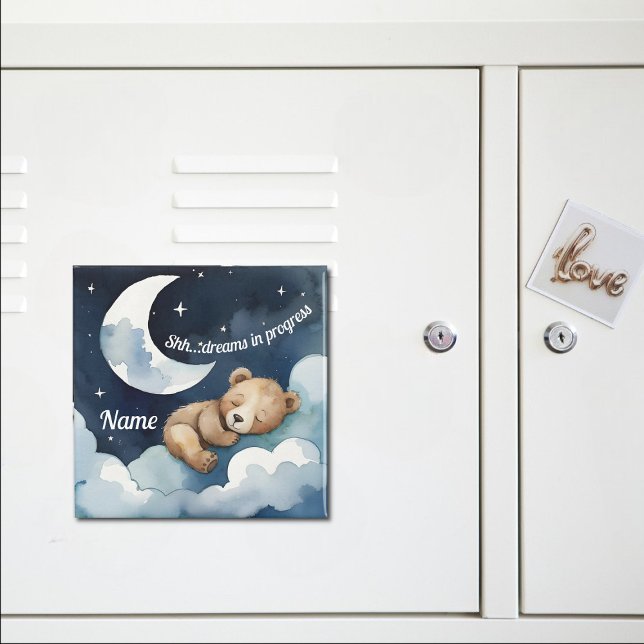 Shh... Dreams in Progress Sleeping Bear Magnet (Creator Uploaded)