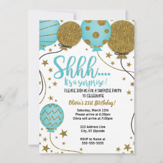 Shh It's a Surprise Party Invitation