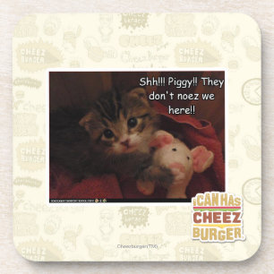 Shh!!! Piggy!! Coaster