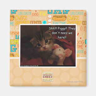 Shh!!! Piggy!! Magnet