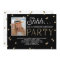 Shh Surprise Bday Party Glitter Photo Invitation