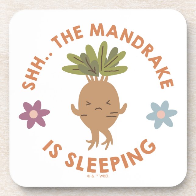 Shh.. The Mandrake Is Sleeping Coaster (Front)