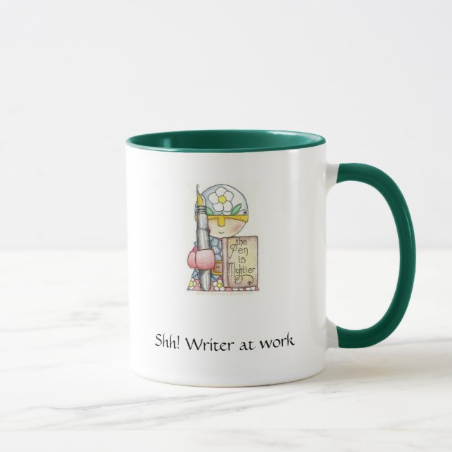 Shh! Writer at Work mug (Right)