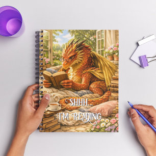 Shhh… I’m Reading Cosy Reading Dragon Notebook
