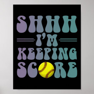Shhh I'm Keeping Score Softll Hippie Design Poster