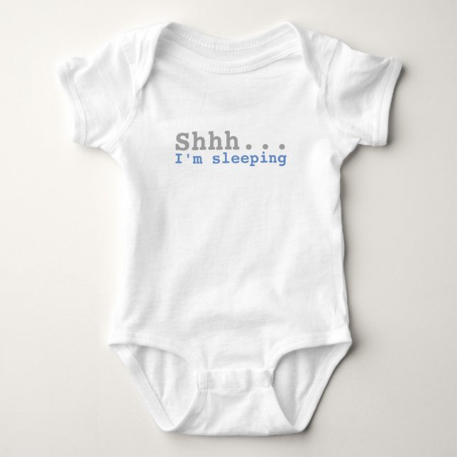 Shhh I'm sleeping | Funny Baby Bodysuit (Front)