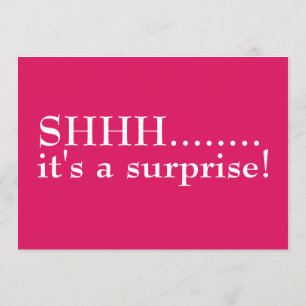 Shhh, It's a Surprise 50th Birthday Invitation