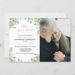Shhh It's a surprise 50th Wedding Anniversary  Invitation