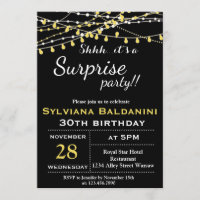 SHHH…ITS A SURPRISE PARTY!… BIRTHDAY INVITATION