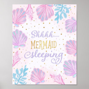 Shhh... Mermaid Sleeping Nursery Decor