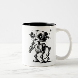 Shhh Robot – Shhh… I’m Processing Two-Tone Coffee Mug