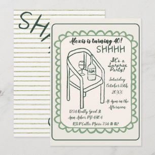 Shhh Surprise Party Invitation