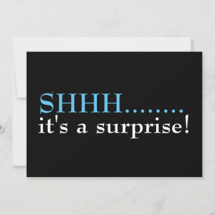 Shhh Surprise Seventieth Birthday Party  Invitation