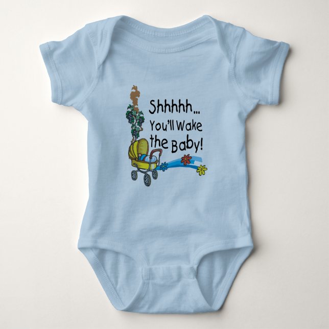 Shhh Wake the Baby Bodysuit (Front)
