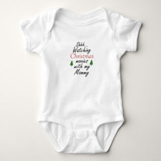 Shhh Watching Christmas Movies with Mummy My First Baby Bodysuit