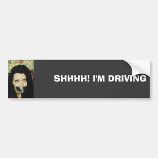 SHHHH! I'M DRIVING BUMPER STICKER