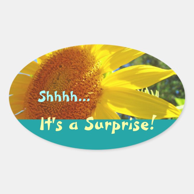 Shhhh... It's a Surprise! stickers Invitations (Front)