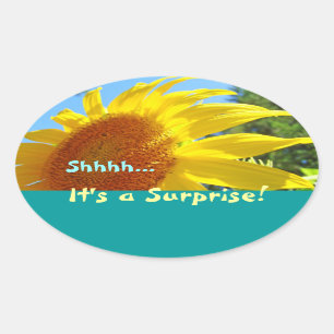 Shhhh... It's a Surprise! stickers Invitations