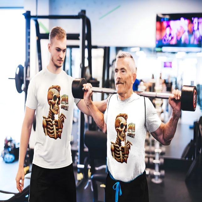 SHHHH... No One Cares Silent Skeleton T-Shirt (Creator Uploaded)