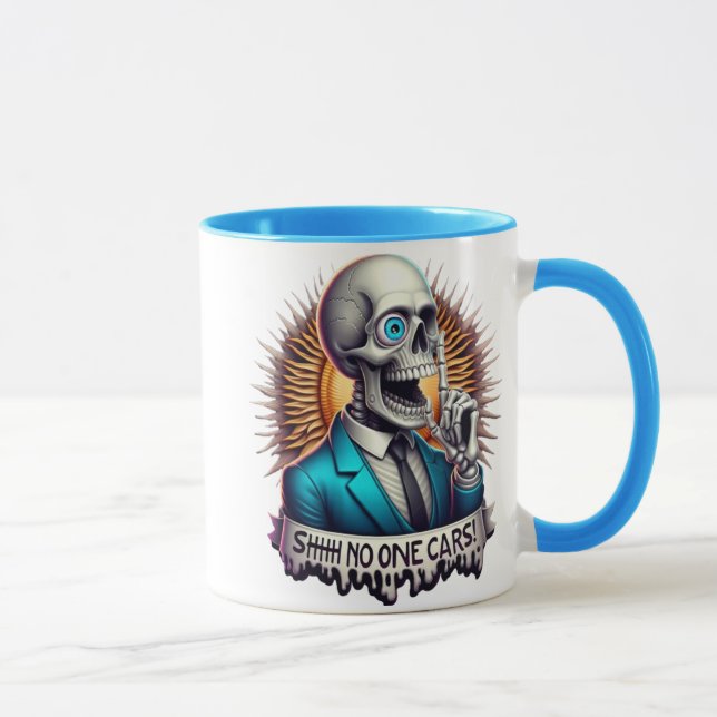 SHHHH... No One Cares The Dapper Skeletons Mug (Right)