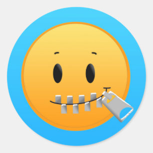 Shhhh... (Quiet sticker) Classic Round Sticker