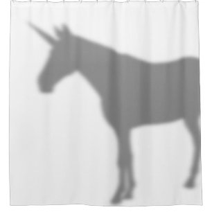 Shhhh! There's a Unicorn in the Bathtub Shower Curtain