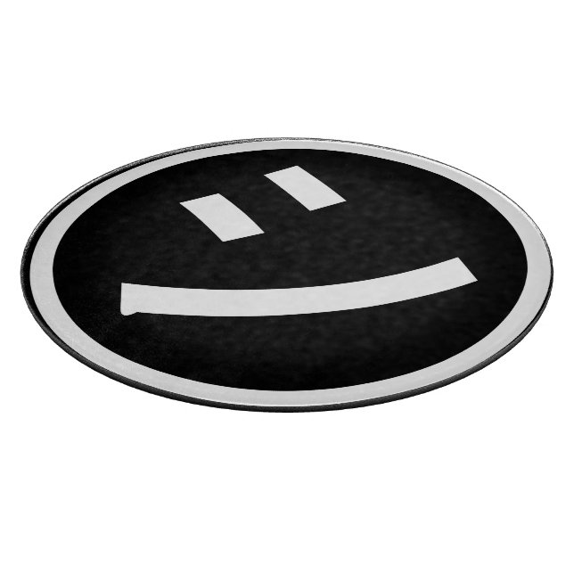 ㋛ Shi Kana Katakana Smiling Emoji / Emoticon Cutting Board (Corner)