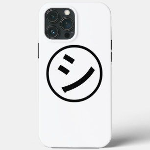 ㋛ Shi Kana Katakana Smiling Emoji / Emoticon iPhone 13 Pro Max Case