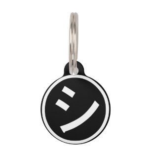㋛ Shi Kana Katakana Smiling Emoji / Emoticon Pet Tag