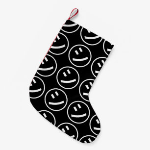 ㋛ Shi Kana Katakana Smiling Emoji / Emoticon Small Christmas Stocking