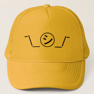 Shi Kana Shrug Emoticon ¯\_㋛_/¯ Japanese Kaomoji Trucker Hat