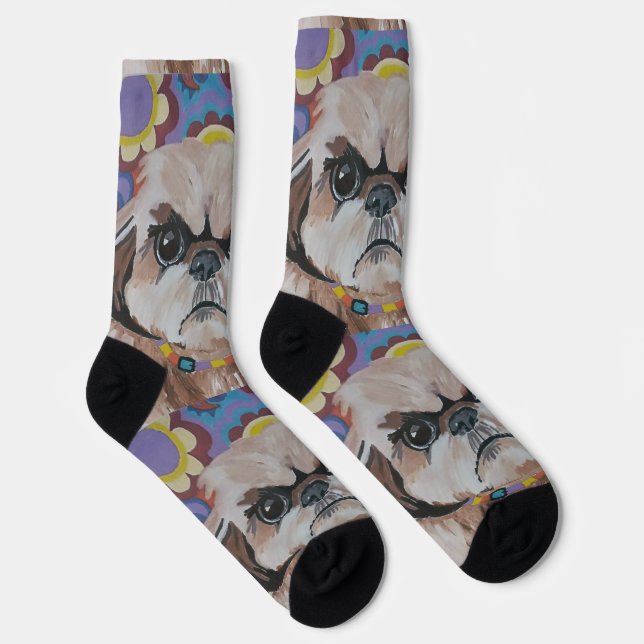 Shi Tzu Crew Socks (Right)