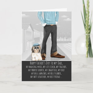 Shi Tzu from the Dog Father's Day Card