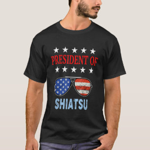 Shiatsu Accessories  Usa Flag Shiatsu Saying T-Shirt