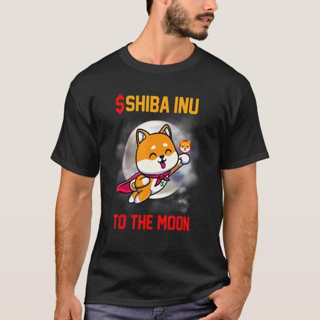 Shib  Buy Shib Inu To The Moon Memecoin Currency M T-Shirt (Front)
