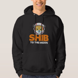 Shib Token Shiba Inu Crypto Meme Coin Moon Dog Hoodie