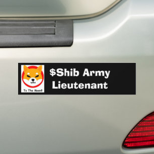 SHIBA ARMY: Lieutenant Bumper Sticker