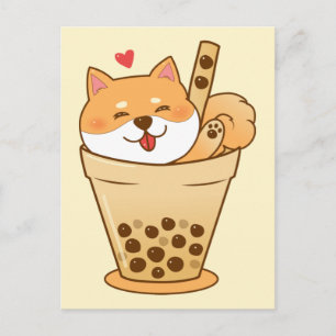 Shiba Boba Postcard