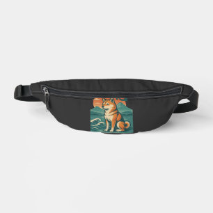 Shiba Dreams at Dusk Bum Bags