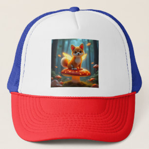 Shiba fairy adventure trucker hat