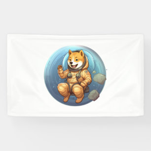 Shiba In Space Astronaut Shiba 9 Banner