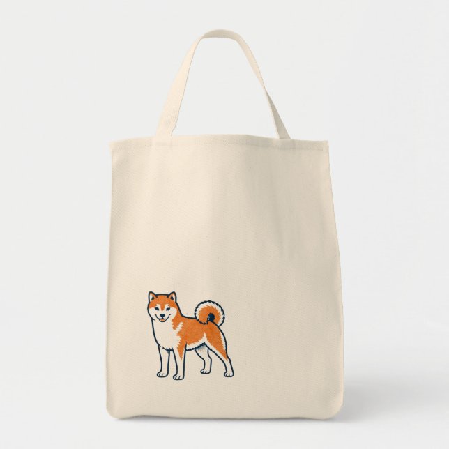 Shiba Inu ー Standing Tote Bag (Front)