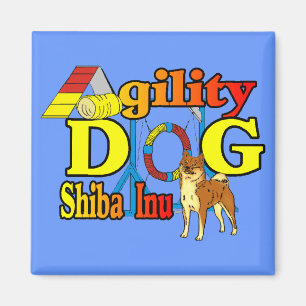 Shiba Inu Agility Magnet
