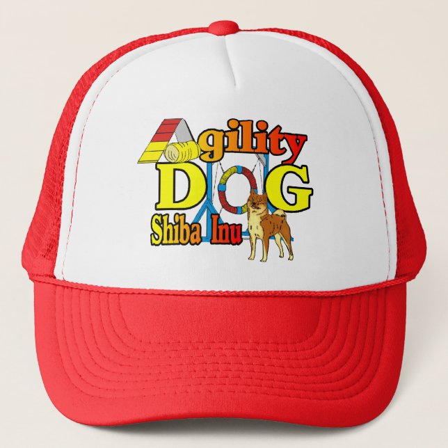 Shiba Inu Agility Trucker Hat (Front)